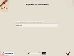 Request for Accounting Form