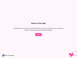 Yoga Class Registration Form