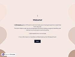 Biographical Information Form