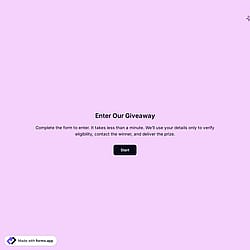 Giveaway Entry Form