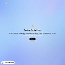 Participant Registration Form