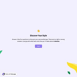 Personality Quiz Template