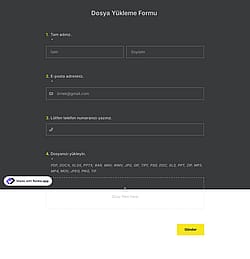 Dosya Yükleme Formu