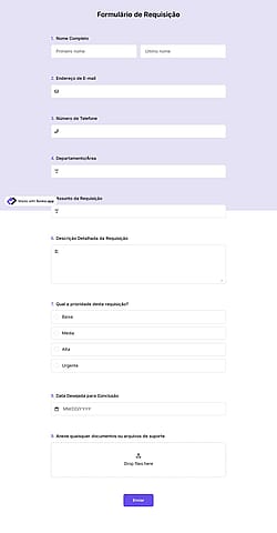 Formulário de Requisição