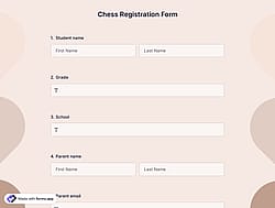 Chess Registration Form