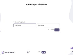 Choir Registration Form