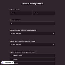Encuesta de programación