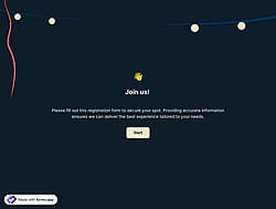 Online Event Registration Form Template