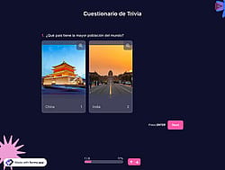 Plantilla de cuestionario de trivia