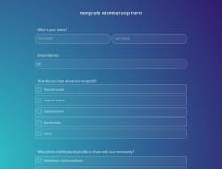 Nonprofit Membership Form Template
