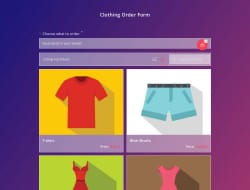 Clothing Order Form Template