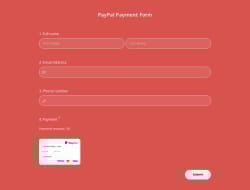 PayPal Payment Form Template