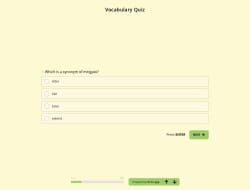 Vocabulary Quiz Template