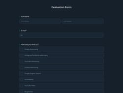 Evaluation Form Template