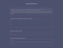 Project Brief Form Template
