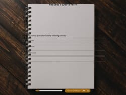 Request a Quote Form Template