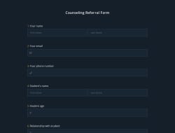 Danışmanlık Yönlendirme Formu Şablonu