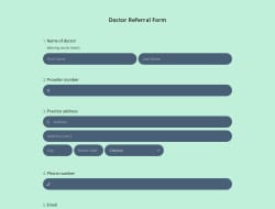 Doktor Tavsiye Formu Şablonu