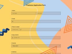 Freelance Application Form