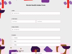 Mental Health Intake Form