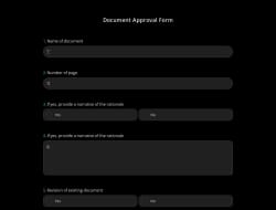 Document Approval Form