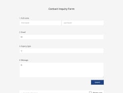 Contact Inquiry Form 