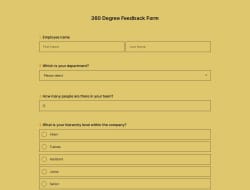 360-Degree Feedback Form 