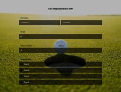 Golf Registration Form