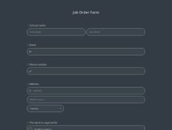 Formulário de Solicitação de Ordem de Serviço