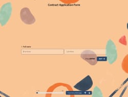 Contract Application Form