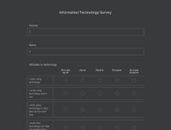 Information Technology Survey