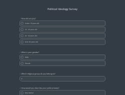 Political Ideology Survey