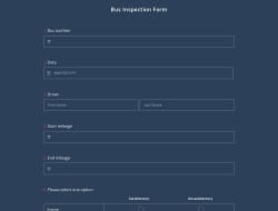 Bus Inspection Form