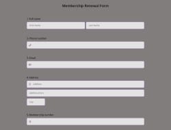 Membership Renewal Form