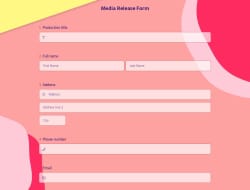 Media Release Form