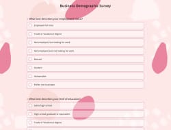 Business Demographic Survey
