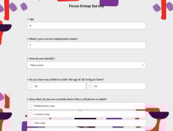 Focus Group Survey