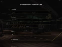 Formulário de Cancelamento de Academia