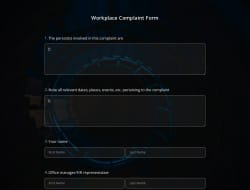 Workplace Complaint Form Template