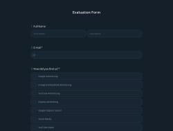 Değerlendirme Formu Şablonu