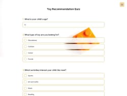 Toy Recommendation Quiz