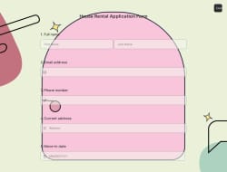 House Rental Application Form