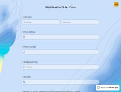 Merchandise Order Form