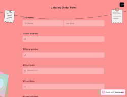 Catering Order Form
