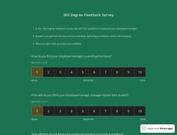 360 Degree Feedback Survey Template