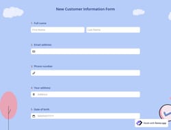 New Customer Information Form