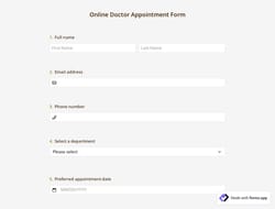 Online Doctor Appointment Form