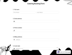 Catering Booking Form