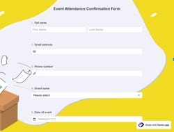 Event Attendance Confirmation Form