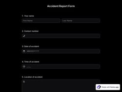 Accident Report Form